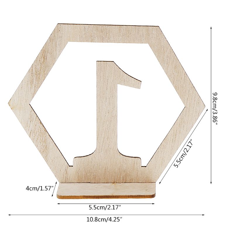 Ensemble de chiffres de Table en bois, 10 pièces, 1-10 chiffres avec Base, de décoration pour fête d'anniversaire et de mariage