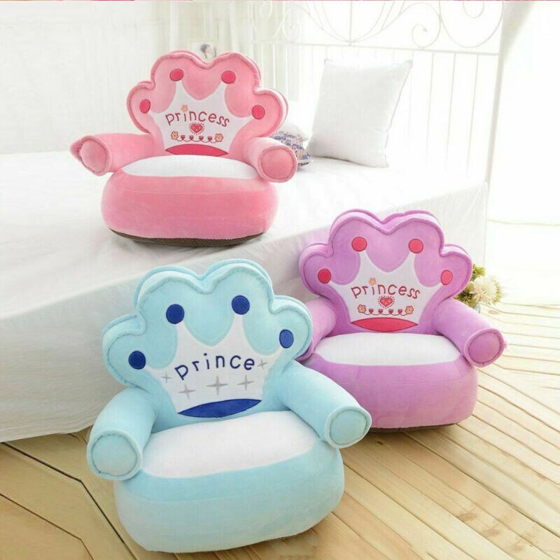 Cute Princess Kids Sofa Cover Cartoon Couch Children Chair Baby Seat Armchair Toddler Cushion 50cm