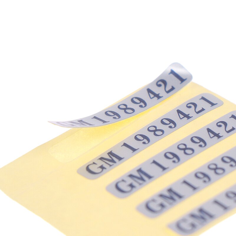 1/5PCS Enclosure Sticker Enclosure Nameplate Label For GB DMG Number Signs Stickers