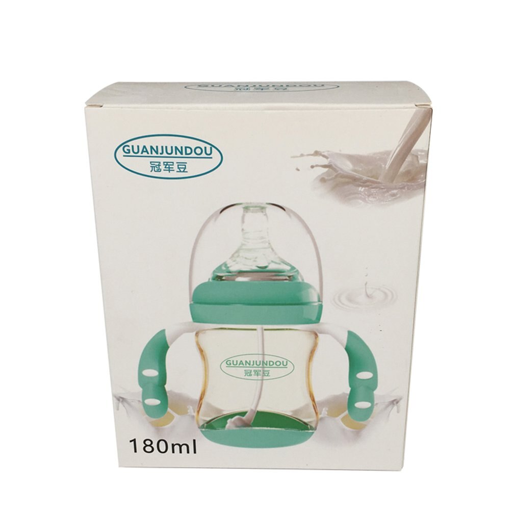 Wide Mouth Baby Bottle With Dust Cover Infant Anti-flatulence Baby Bottle