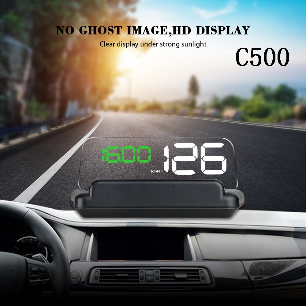 Navigation  c5 hud head up display obd 2 gps dobbelt system  c800 obd 2 gps hud  c500 obd 2 projektor sikkerhed vand temp hastighed