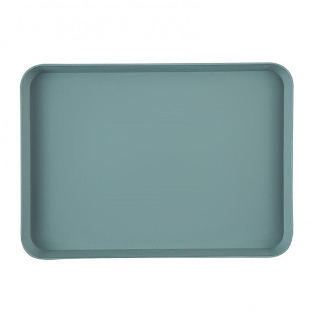 Bandeja Rectangular de plástico para almacenamiento de fruta, suministros de cocina, sencillo, nórdico: Green L