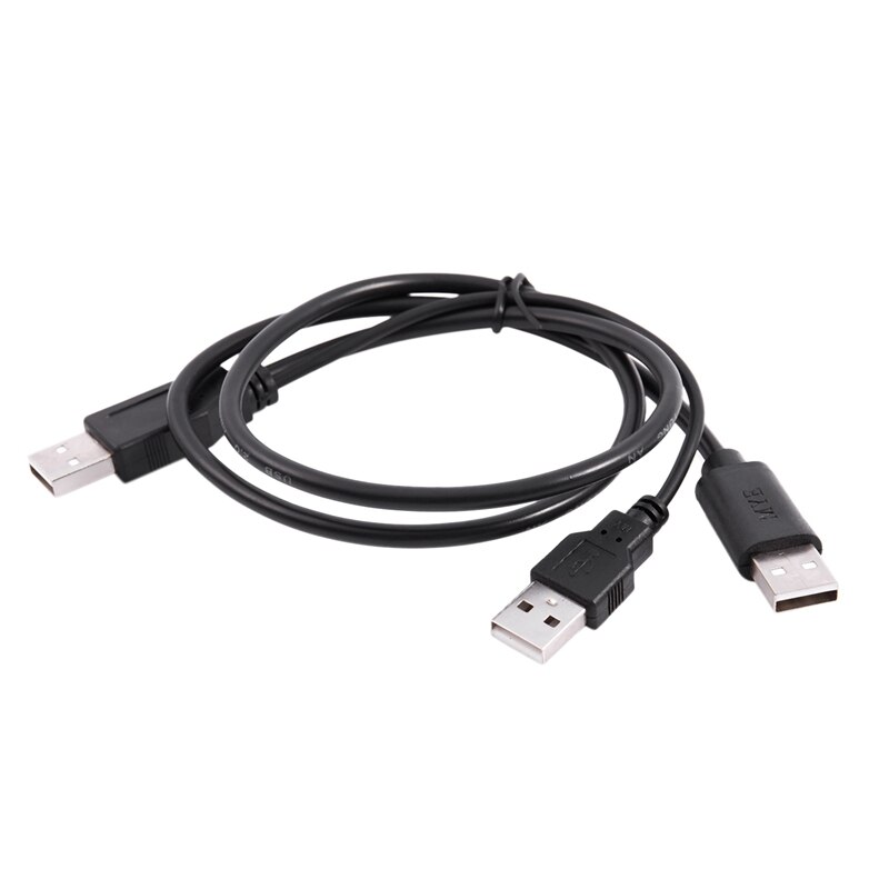 Usb Quente 2 0 Tipo Um Macho Para Duplo Usb Um Macho Y Divisor Cabo