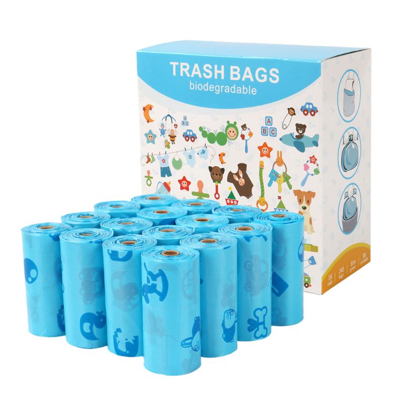 Thick Biodegradable Dog Poop Bags Leak-Proof Pet Waste Bag Refills Trash Bags: 1