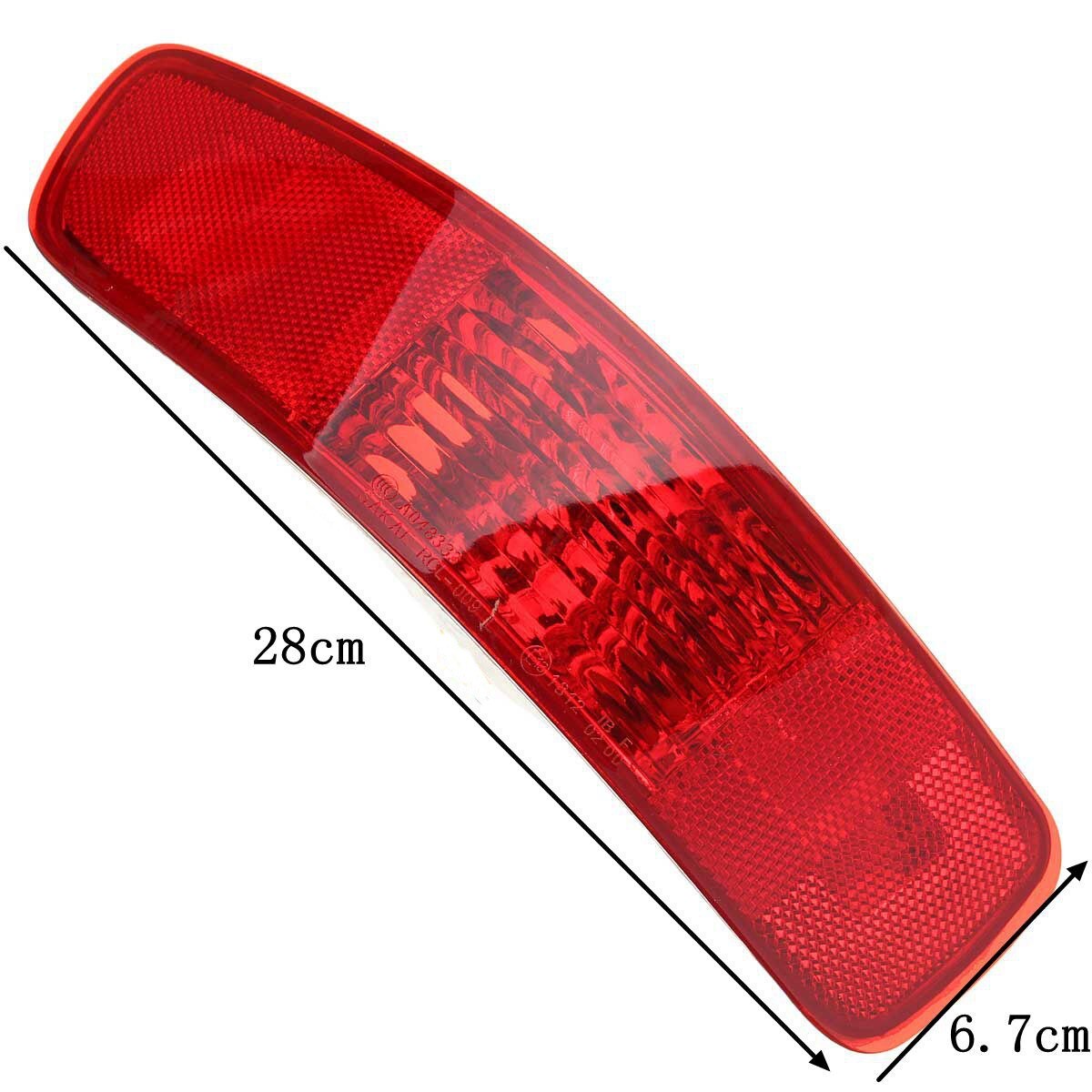 Rød halogen bagkofanger lys bremse tåge reflektor lygte til mitsubishi/outlander  ex 2007