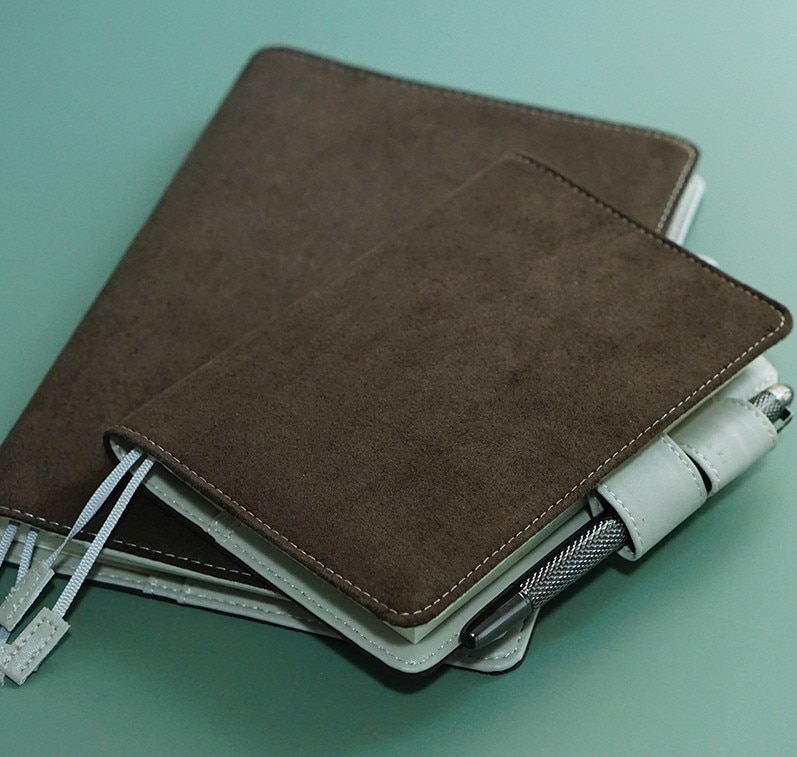 japan A5 A6 notebook stationery diary billbook hobo specifications cover japanese style cover white coffee with mint