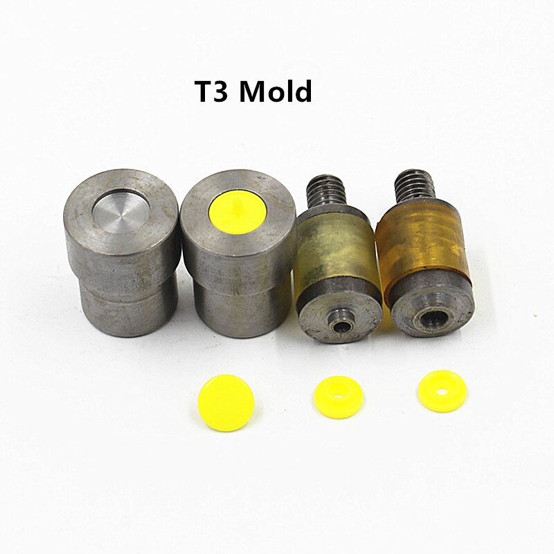 1Set T3 T5 T8 Metal Hand Press Mold Tools Used for Installing Snap Fastener Button Snap Pliers Baby Clothing Garment Accessories: T3 mold