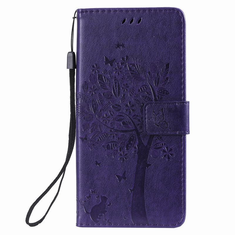 Luxury Case For Xiaomi Redmi Note 7 Case Flip Leather Wallet Cover For Xiaomi Redmi Note 7 Pro Mobile Phone Bag Redmi Note7 Case: For Redmi Note 7 / Purple