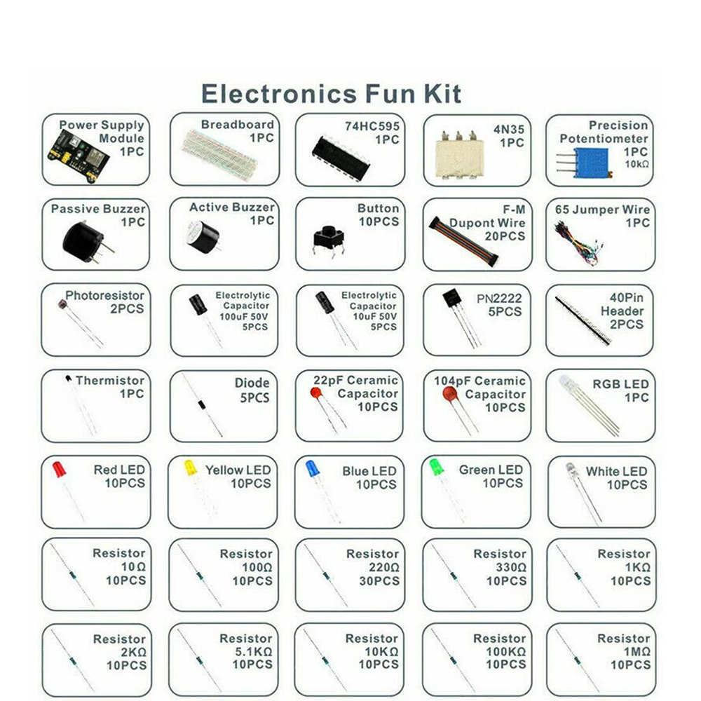 830 stks/doos DIY Project Starter Kit Voor Arduino UNO R3 Kit Elektronische DIY Kit Elektronische Component Set Met Tie-punten Broodplank