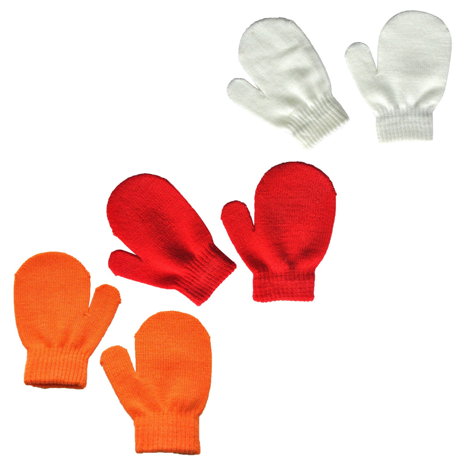 3 Pairs Warming Infant Baby Cute Lovely Knit Mittens Girls Boys Of Winter Windproof Gloves baby accessories перчатки: C