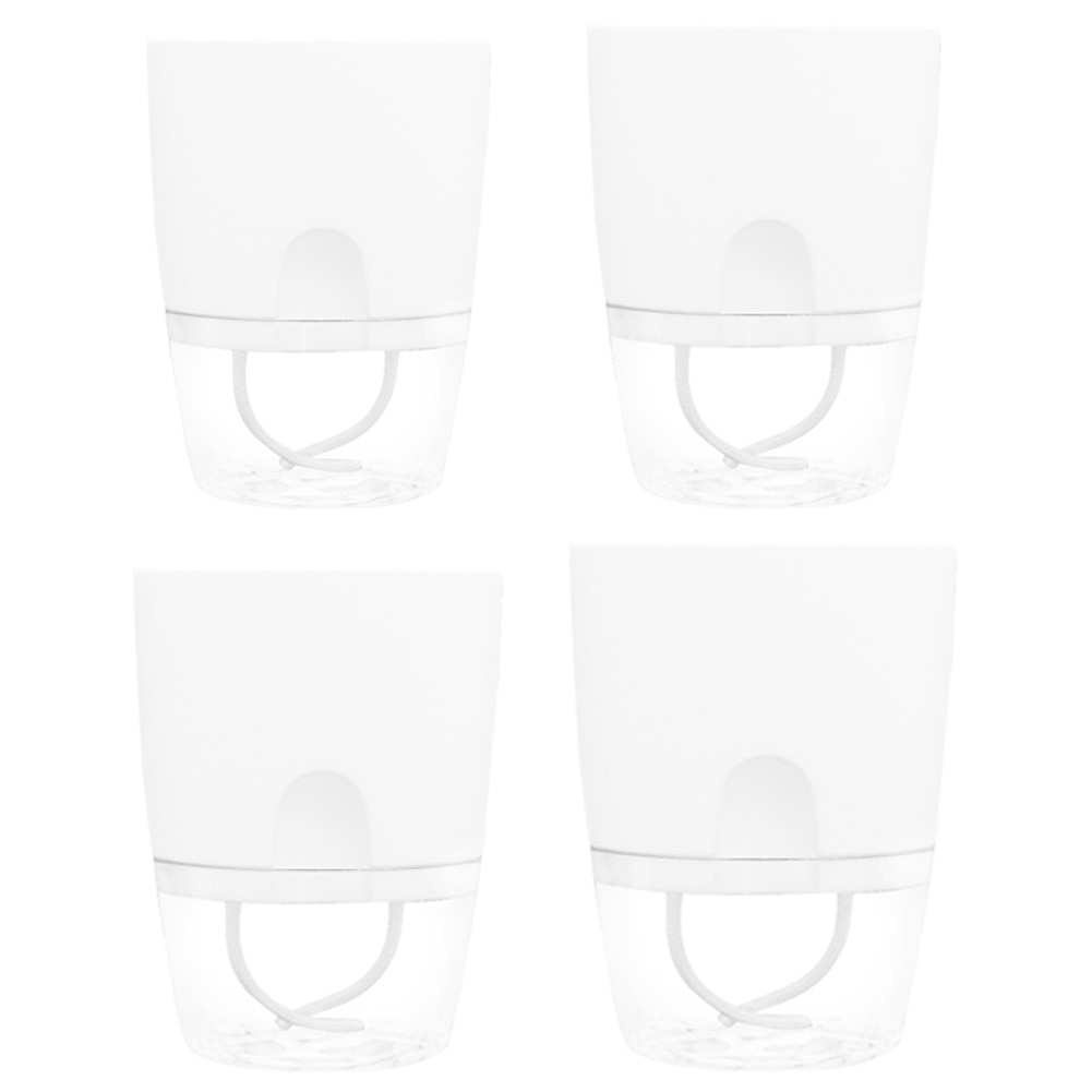 Home Office Decor Hydroponic Flowerpot Practical Plastic Plant Pot 2 Layer Self Watering Flower Pot with Water Tank