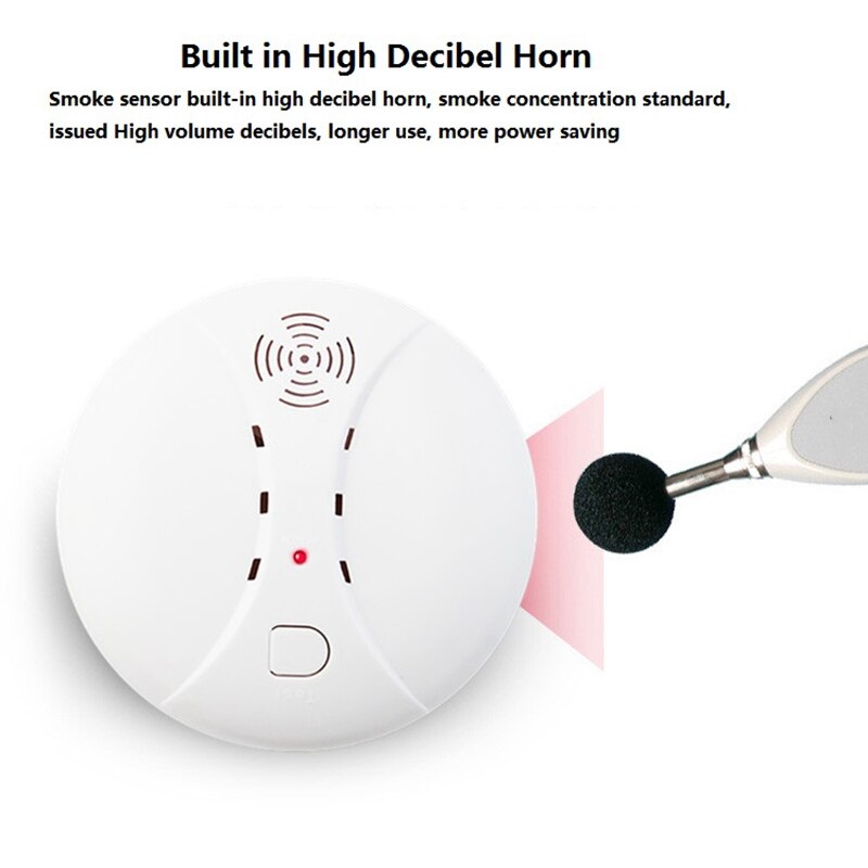 Hjem sikkerhed trådløs alarm røgalarm til hjemmets sikkerhed alarmsystem sensor alarm røgdetektor