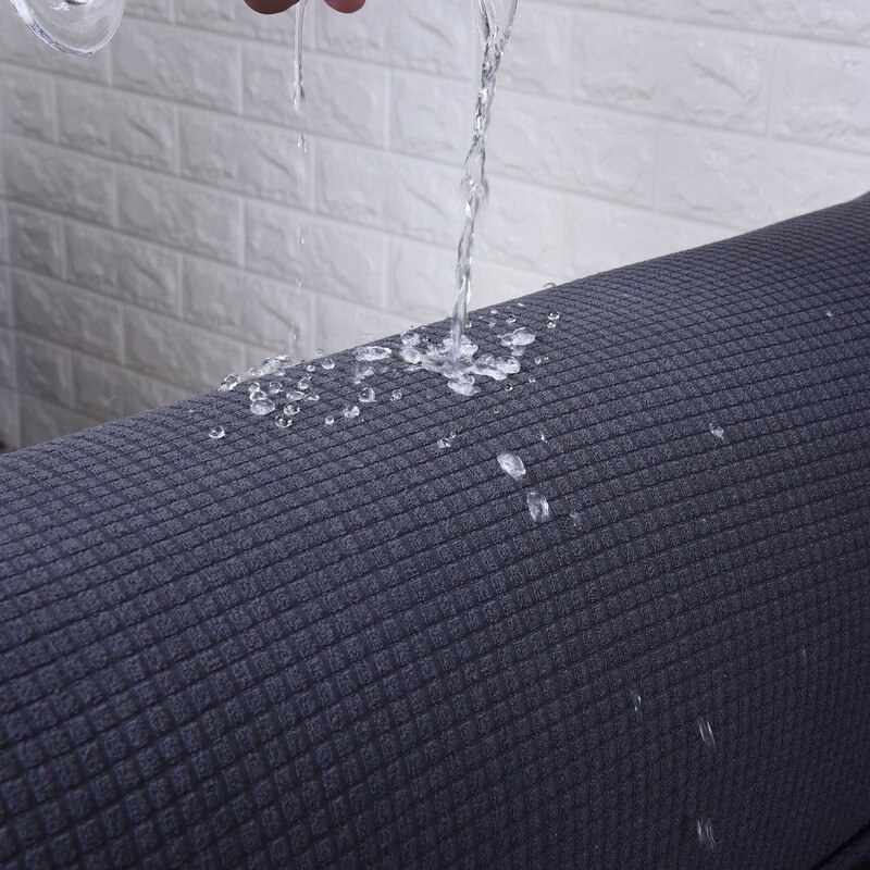 Vattentät all-inclusive elastisk fåtölj wingback soffa rygg stolsöverdrag fritidspall överdrag rutiga ränder skydd överdrag