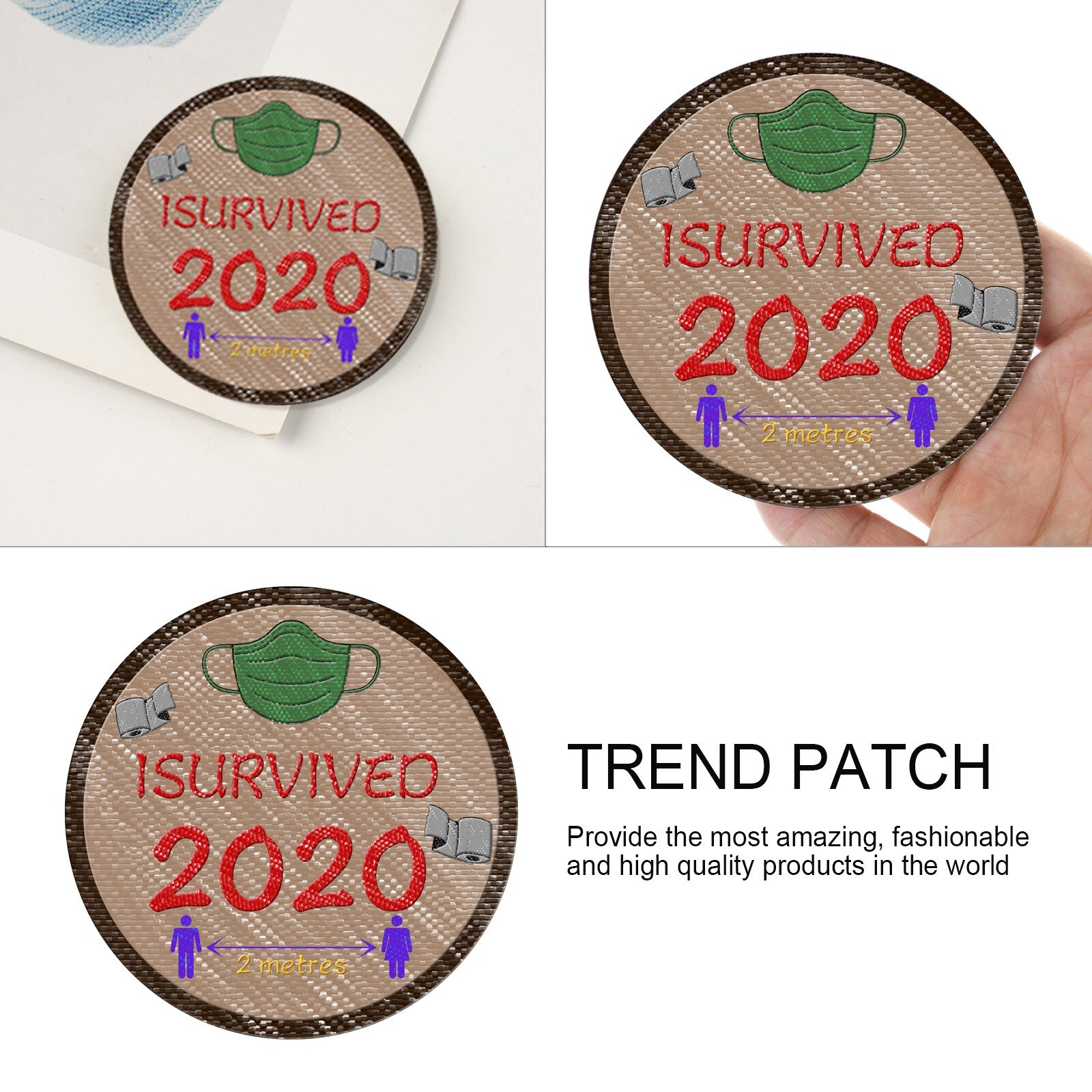 Plague Badge Patch Sticker Survivor Patroon Kleding Diy Decoratie Strijken Patch Kleding Kleding Accessoires Applique Stoffen