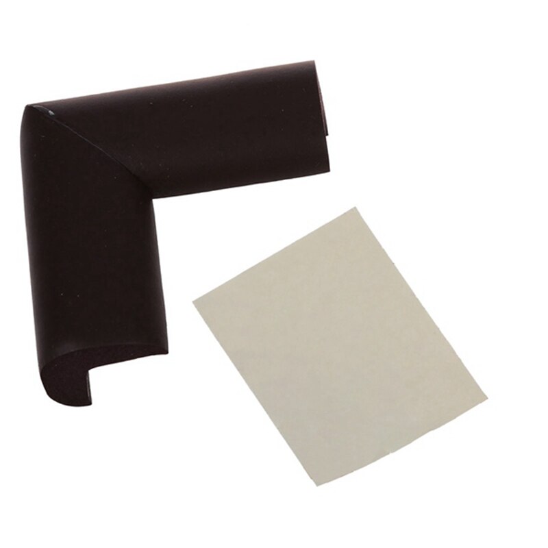 4pcs Child Baby Safety Desk Table Edge Cover Guard Corner Protector Cushion light brown