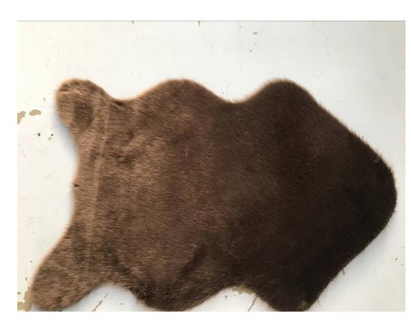 Fåreskind tæppe mat tæppeunderlag skridsikker sofadæksel til soveværelse hjemmeindretning tæpper til soveværelse faux pels tæppe 40 x 60cm: Brun