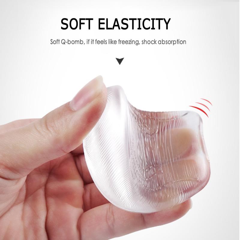Silicone Gel Orthopedic Insoles Back Pad Heel Cup For Calcaneal Pain Health Feet Care Support Spur Feet Cushion Pads 1/2/3CM