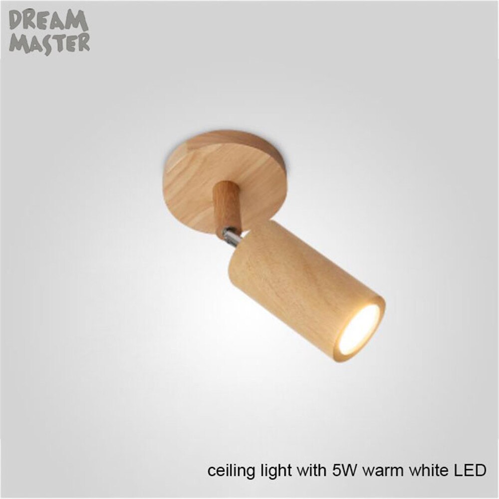 Moderne houten LED Spoor Licht, 5W COB Rail Spots Lamp, leds Tracking Armatuur Verlichting voor Winkel Winkel Mall Tentoonstelling lamp: ceiling light warm