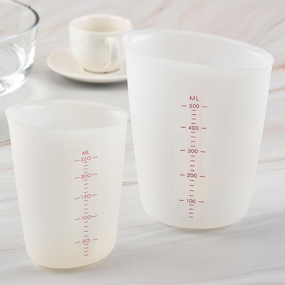 250ml / 500ml Clear Plastic Graduated Measuring Cup For Baking Beaker Liquid Measure JugCup Container Kitchen Baking Coffee Rice