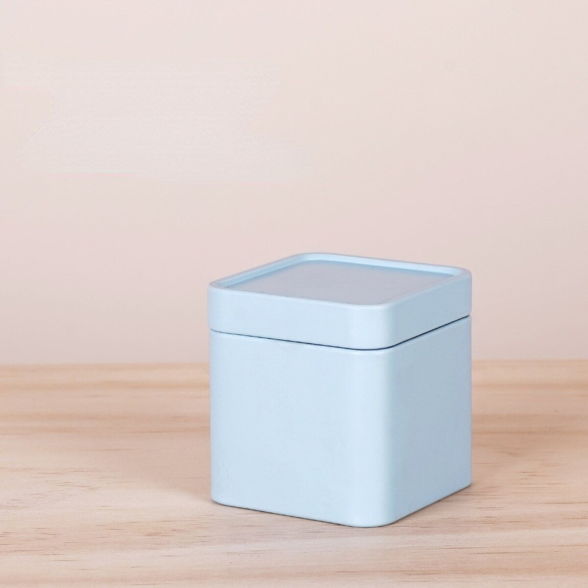 Sealed Black Tea Green Tea Packaging Box Flower Tea Cans Square Candy Cans Portable Household Storage Boxes: 2