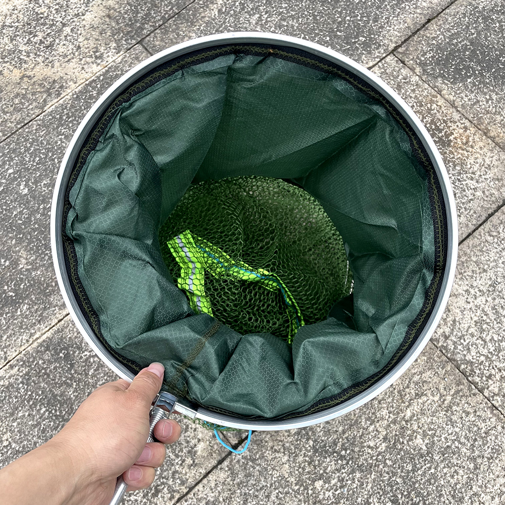 Grand filet de rangement en acier inoxydable, panier à poisson, filets à tremper, garder le poisson vivant dans l'eau, outils de panier de pêche, charge de 50kg