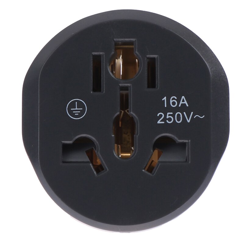 16A Euro converter Plug 2 Round Pin Socket AU US UK CN Plug To EU Wall Plug