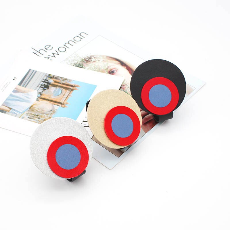 Handgemachte Leder Armbänder Für frauen Handgelenk Farbe kreis Schmuck Klassische Punk Stil Leder Kette Armbänder Mädchen