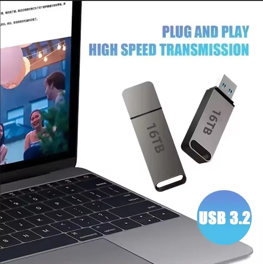 16TB Flash Drive USB3.2 Hoge Snelheid Overdracht Type C U Metalen Flash SSD Draagbare Mini Flash Drive Geheugen waterdichte U Drive
