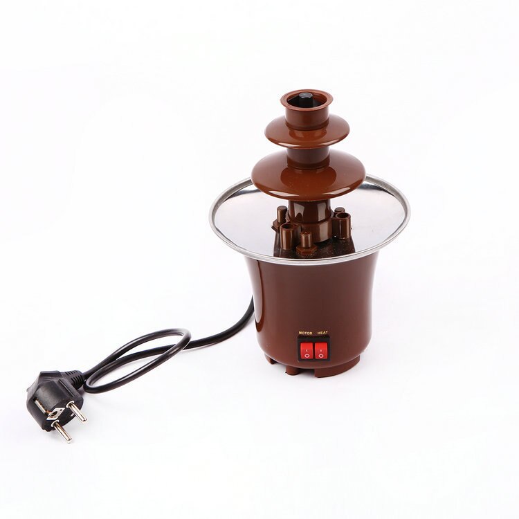 Mini chokolade springvand chokoladesmelte med varmefondue maskine