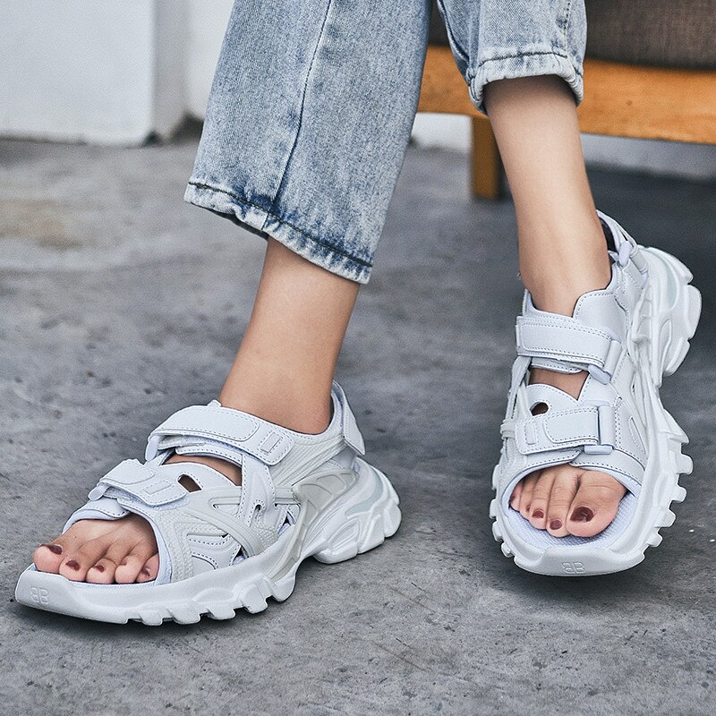Sandales de plage pour hommes et femmes, chaussures d&#39;été plates, antidérapantes, , , pour Couple
