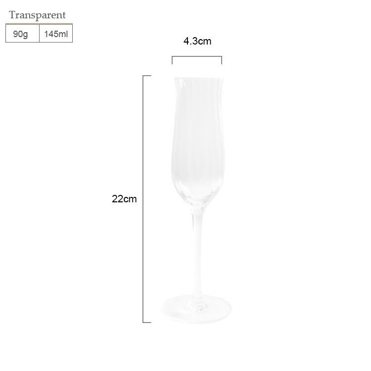 Ins Tulip Wine Glass Lead Free Glass Gold Painting Colourful Champagne Juice Cup Simple Wine Cup Crystal Glass: 04