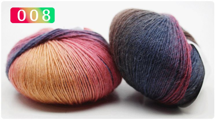 50g/Ball 180 Meter 100% Merino Wolle Häkeln Garn Dick Für Hand betroffen Regenbogen Raum Gefärbt Baby Garne Wolle Gewinde: 008