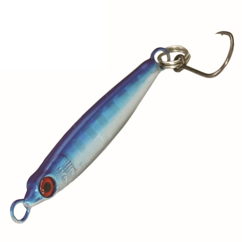 SV-5 Pcs/Lot Metal Jig Spoon Lure 3G/3.4Cm Artificial Bait Shore Fishing Jigging Super Hard Lead Fish Sea Bass Fishing L