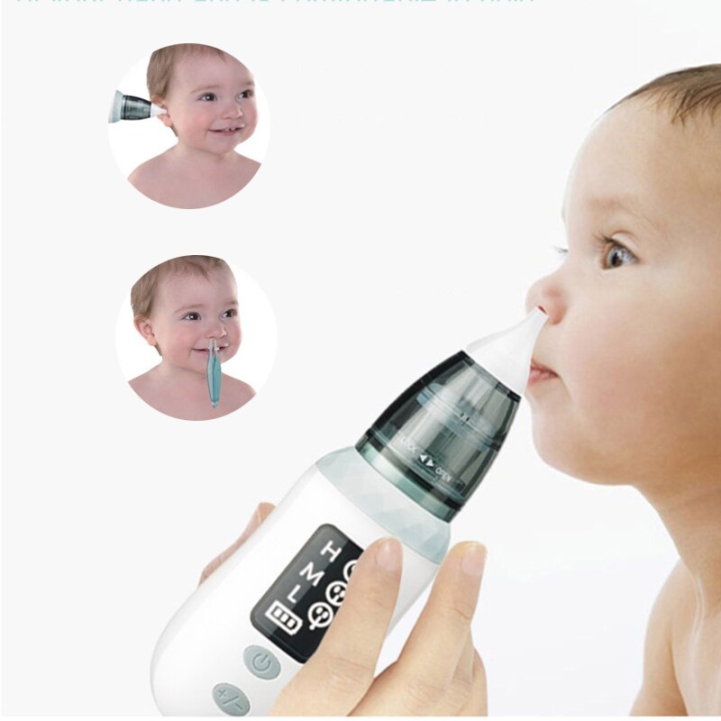 Aspirateur Nasal électrique Rechargeable pour -né, équipement de nettoyage pour bébé, hygiénique et sûr