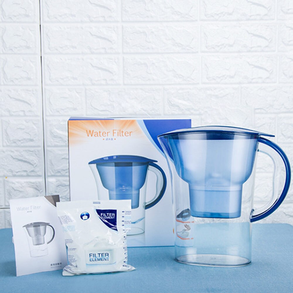 Jarra purificadora de agua de 2,5 L, Brita filtros de agua, Caldera, pura y saludable ionizador de agua Mineral, olla filtrada alcalina para el hogar y la cocina