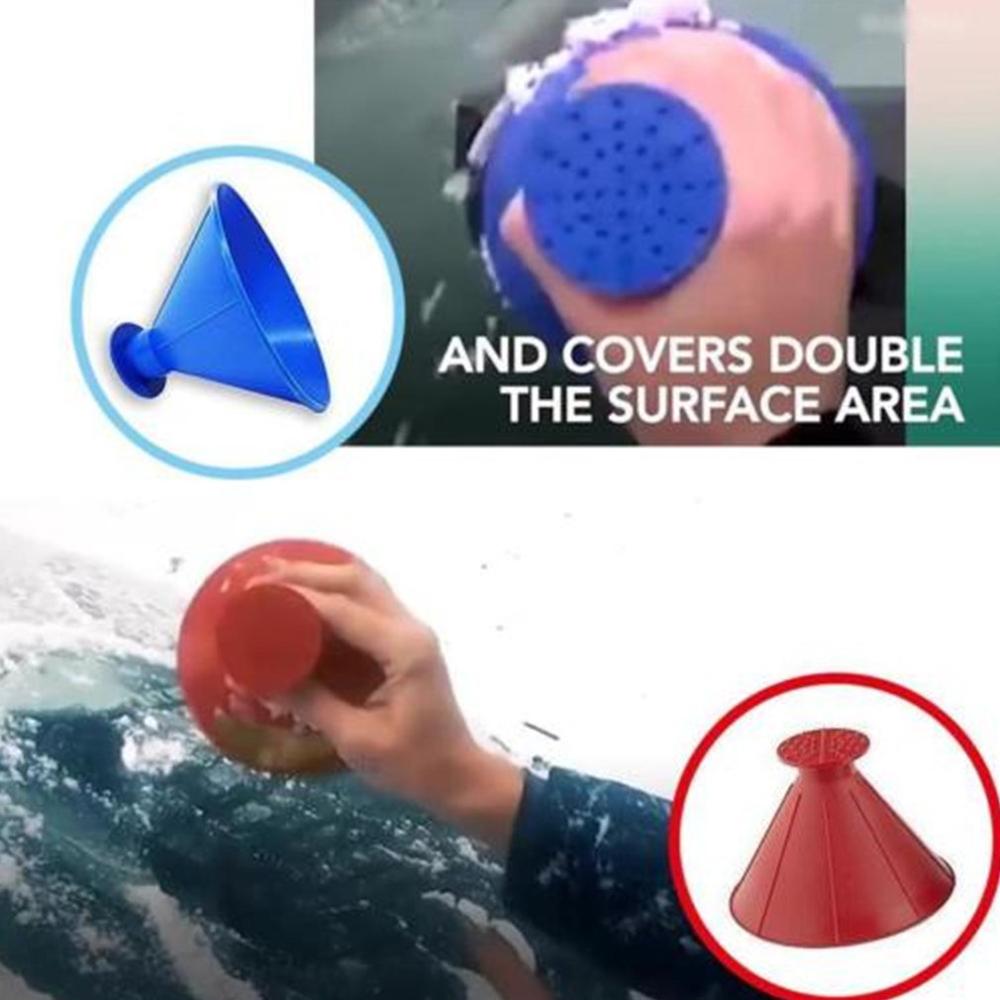 Auto Car Magic Snow Remover Ice Scraper Window Windshield Oil Funnel Shovel Window Scrapers Cone Deicing cone ice scraper