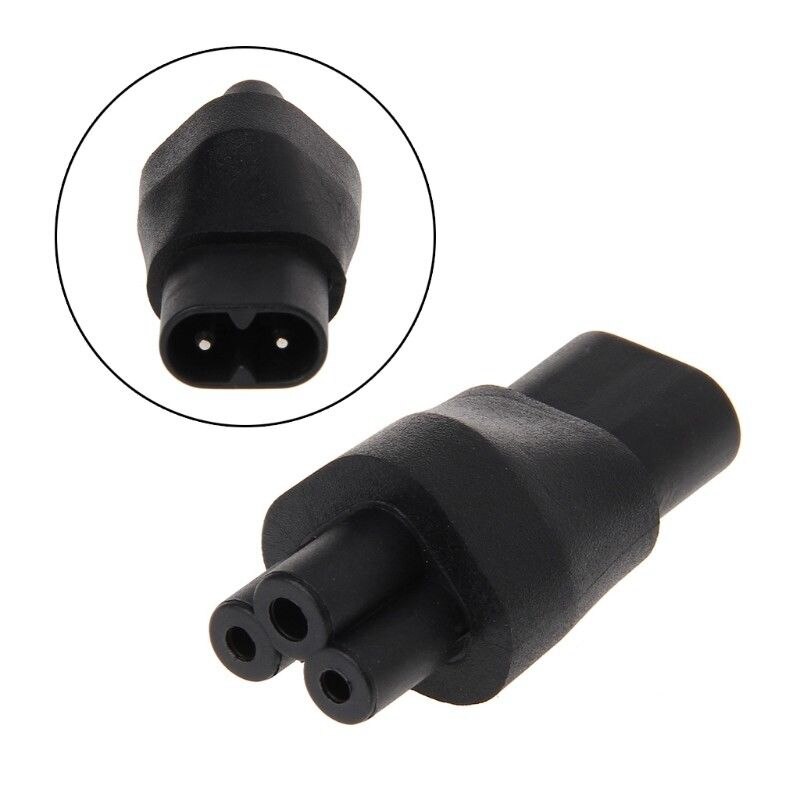 Iec 320 C5 3-Pin Female Naar C8 2-Pin Male Plug Converter Voeding &amp; 2-pin Eu Man Iec 320 C5 Vrouwelijke Ac Adapter