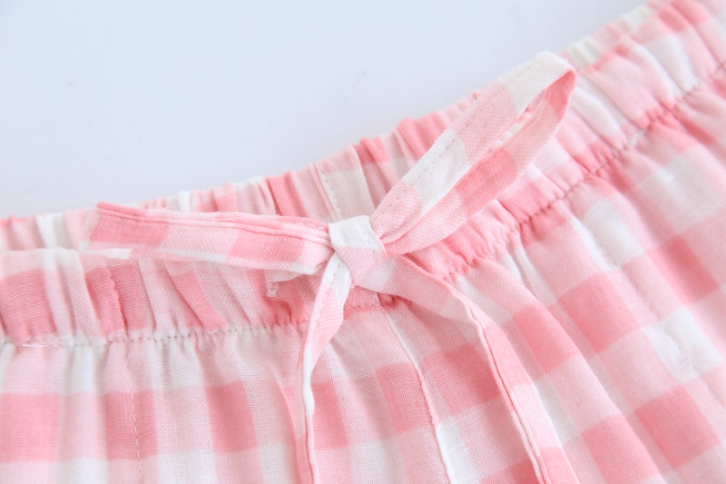 Mignon été fonds de sommeil coton pyjama Shorts femmes cordon pyjama pantalon lâche 8 couleur pyjamas taille élastique B87801