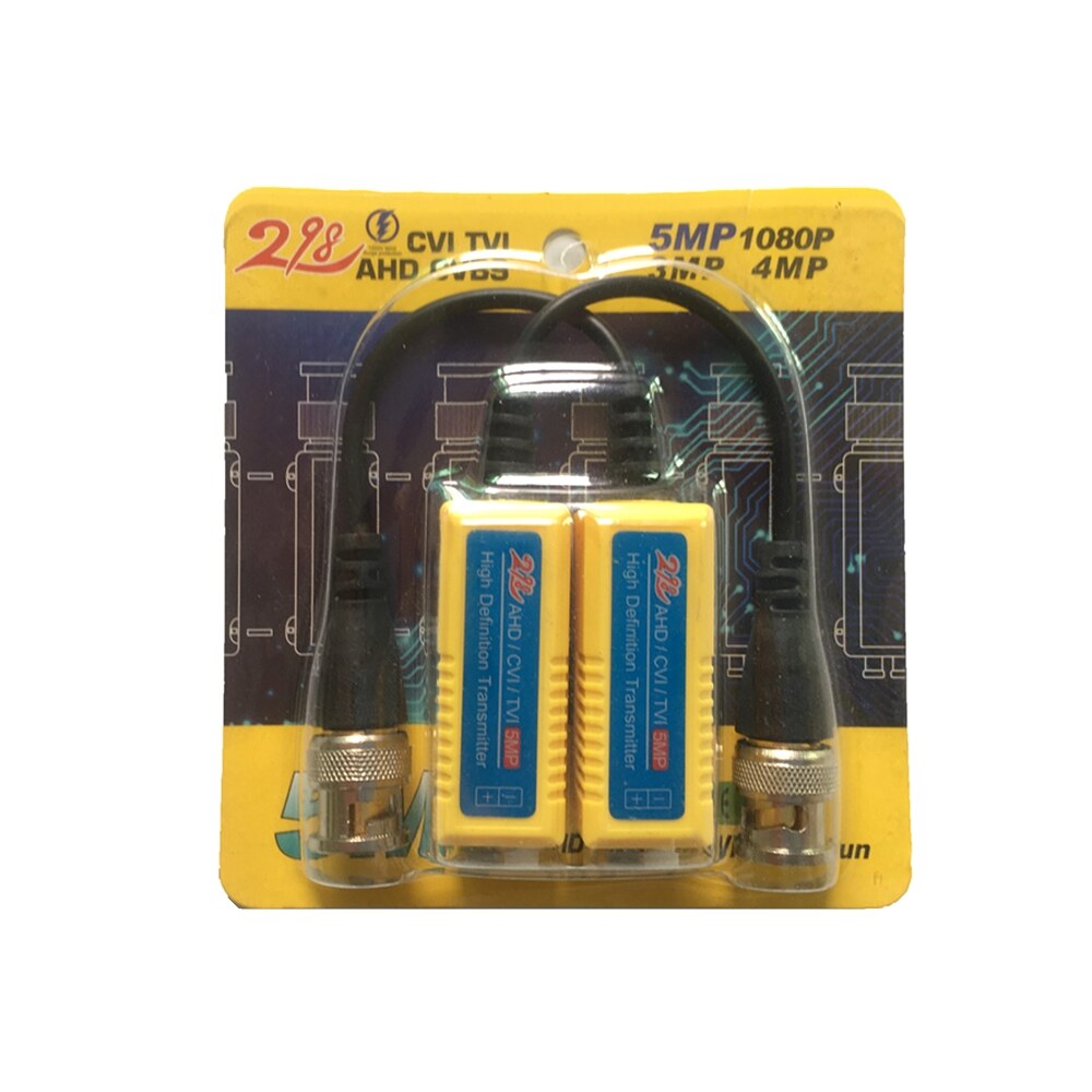 10 Pairs Passive Twisted Pair Video Balun Transceiver Male BNC UTP For CCTV AHD DVR Camera System