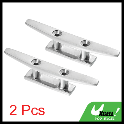 UXCELL 4-6 Inch 100-150mm Rvs Boot Vlaggenmast Cleat Hook Deck Cleats Touw Cleat Handvat Universeel voor Marine Boot: HEUBLAUW