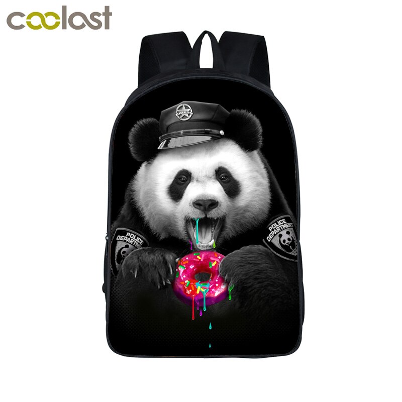 Sac à dos drôle Pandicorn pour les adolescentes dessin animé Panda licorne enfants sacs d'école sacs à dos enfants livre sac meilleur: 16 panda05