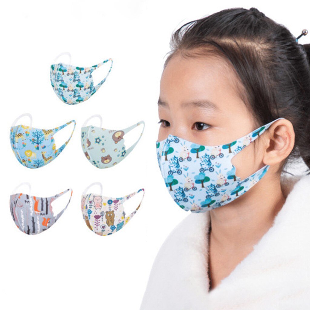 Maskers Voor Kids Mode Unisex Wasbare Anti-Stofmasker Anti-Ultraviolet Gedrukt Kinderen Masker Wegwerp Mond Masker