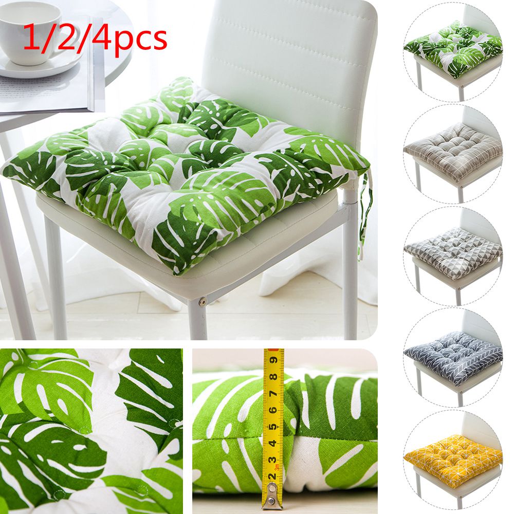 1/2/4 Stuks Seat Chiar Kussen Gedrukt Office Bar Stoel Terug Zitkussens Stoel Kussen Sofa Kussen billen Home Office Decor