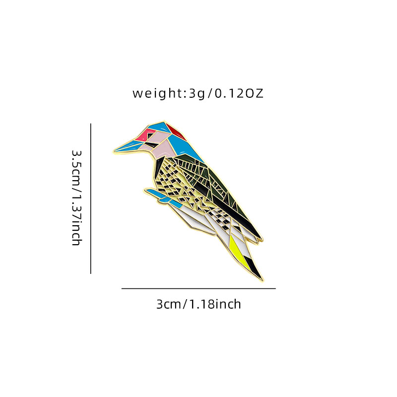 Hübsche Puzzle-aufbringen Eisvogel Emaille Broschen Bunte Schwalbe Vogel Kragen Stifte Für Rucksack Tasche Schmuck Mit