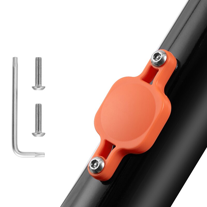 Universal sykkel tracker feste brakett locator beskyttelsesdeksel for apple airtag sykkel vannflaske holder for airtag: Oransje