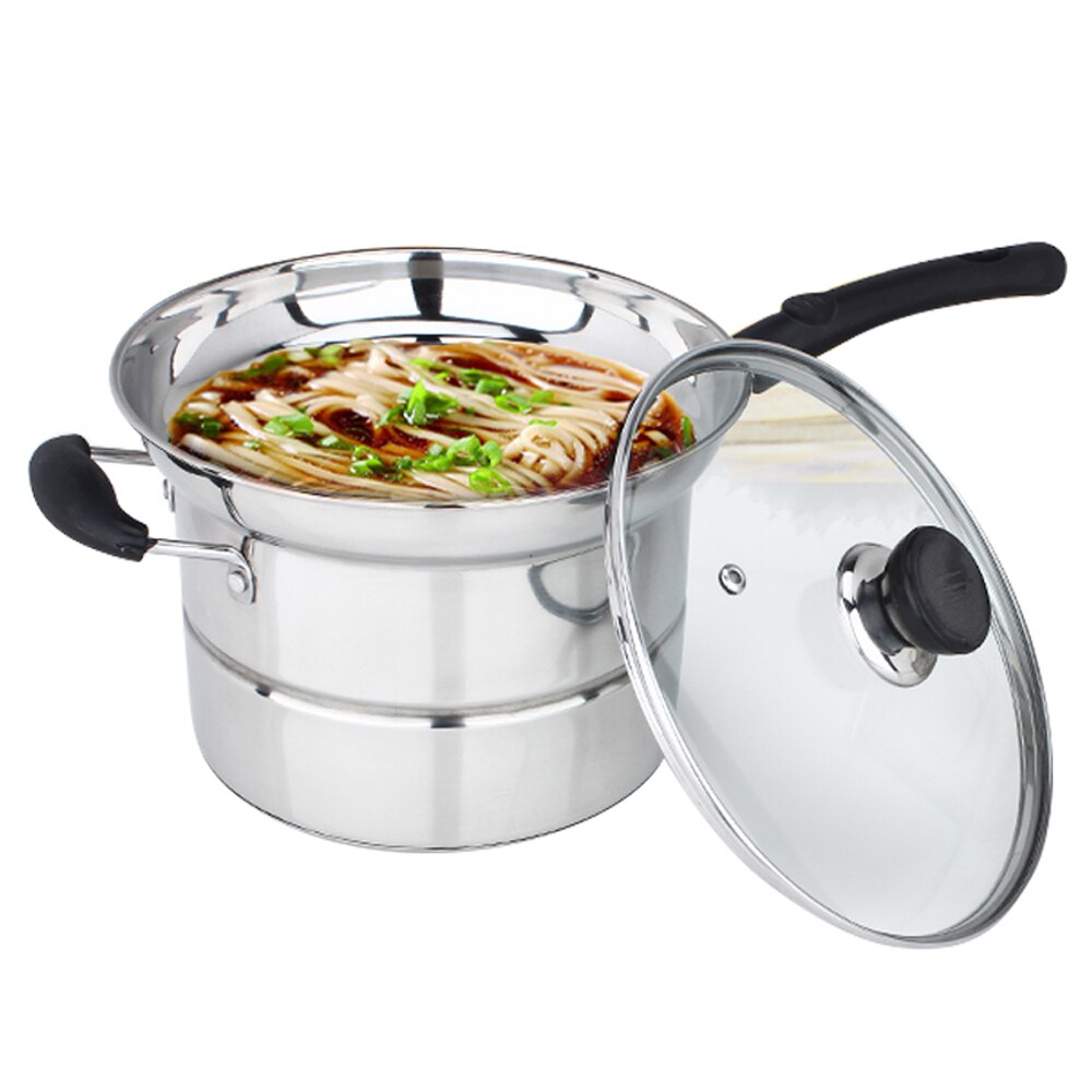 Double boilers Stainless Steel soup Pot Cooking Pot Frying pan Milk Noodle fried Steamer Pot cookware Stockpot cooker
