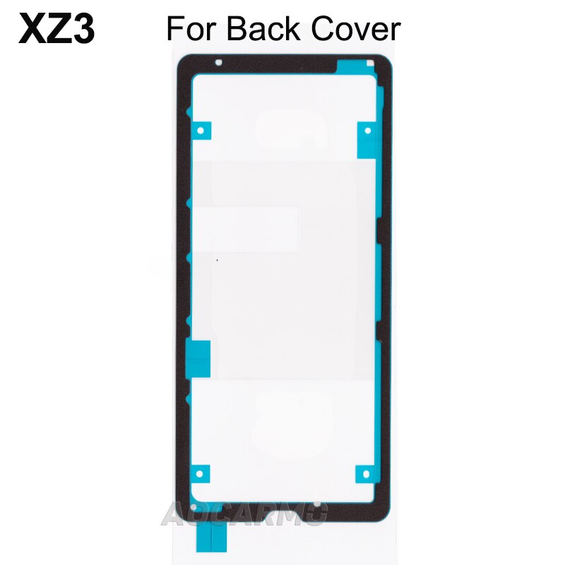 Aocarmo For SONY Xperia XZ3 H9493 Front LCD Display Waterproof Adhesive Back Door Battery Cover Sticker Glue Replacement 6.0&quot;