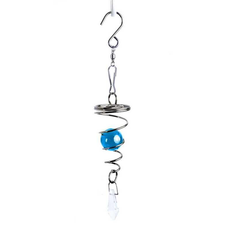 Carillons éoliens en cristal, boule de verre en spirale, queue de vent, pendentifs de fenêtre, décoration de chambre à coucher, décoration intérieure, pour filles: 02