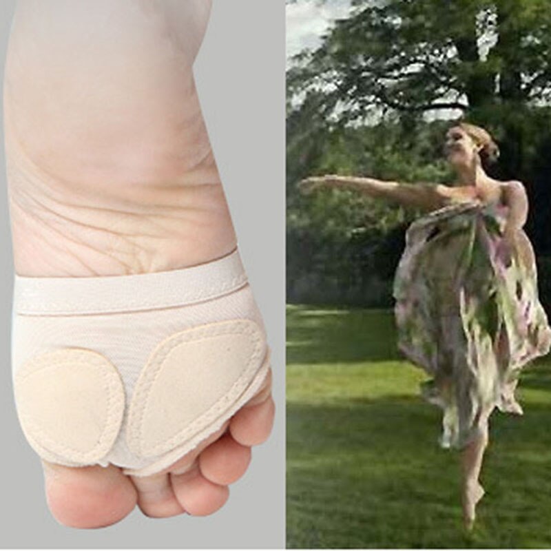 1 Paar Meisjes Vrouwen Buik Ballet Half Schoenen Split Zachte Zool Poot Dans Voeten Bescherming Teen Pad NIN668