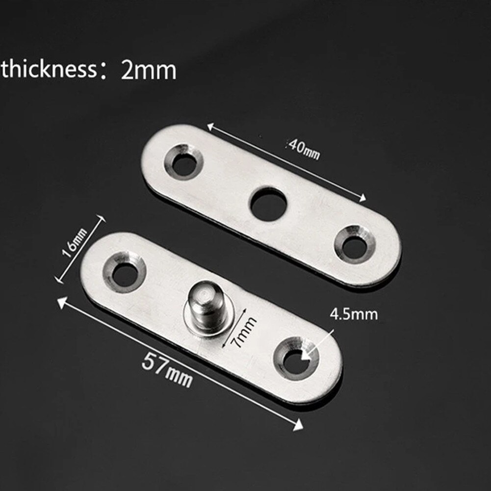 2 Pcs 360 Degree Rotating Door Pivot Hinge Tone Rotary Kitchen Cupboard Door Hinge Repair Kit Cabinet Hinge Repair Side Panels